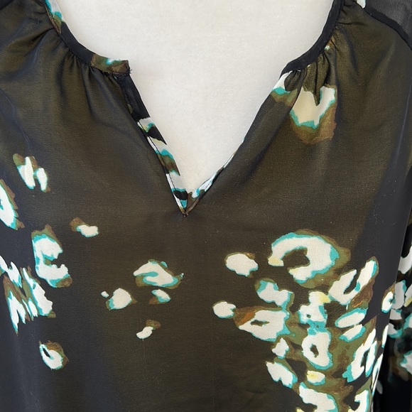 Poem by Citron Brown Floral Boho Tunic sz M - Picture 2 of 7